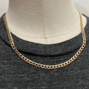 Gold Plate Over 925 Sterling Italy Chain Necklace 9.2 grms